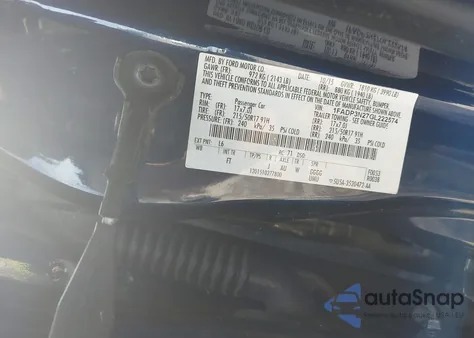 2016 Ford Focus Titanium z USA, uszkodzony, nr VIN 1FADP3N27GL222574